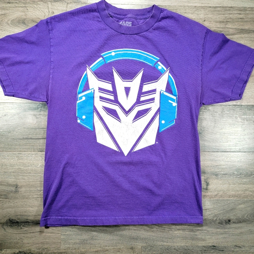 Transformers tshirt , size large, purple
